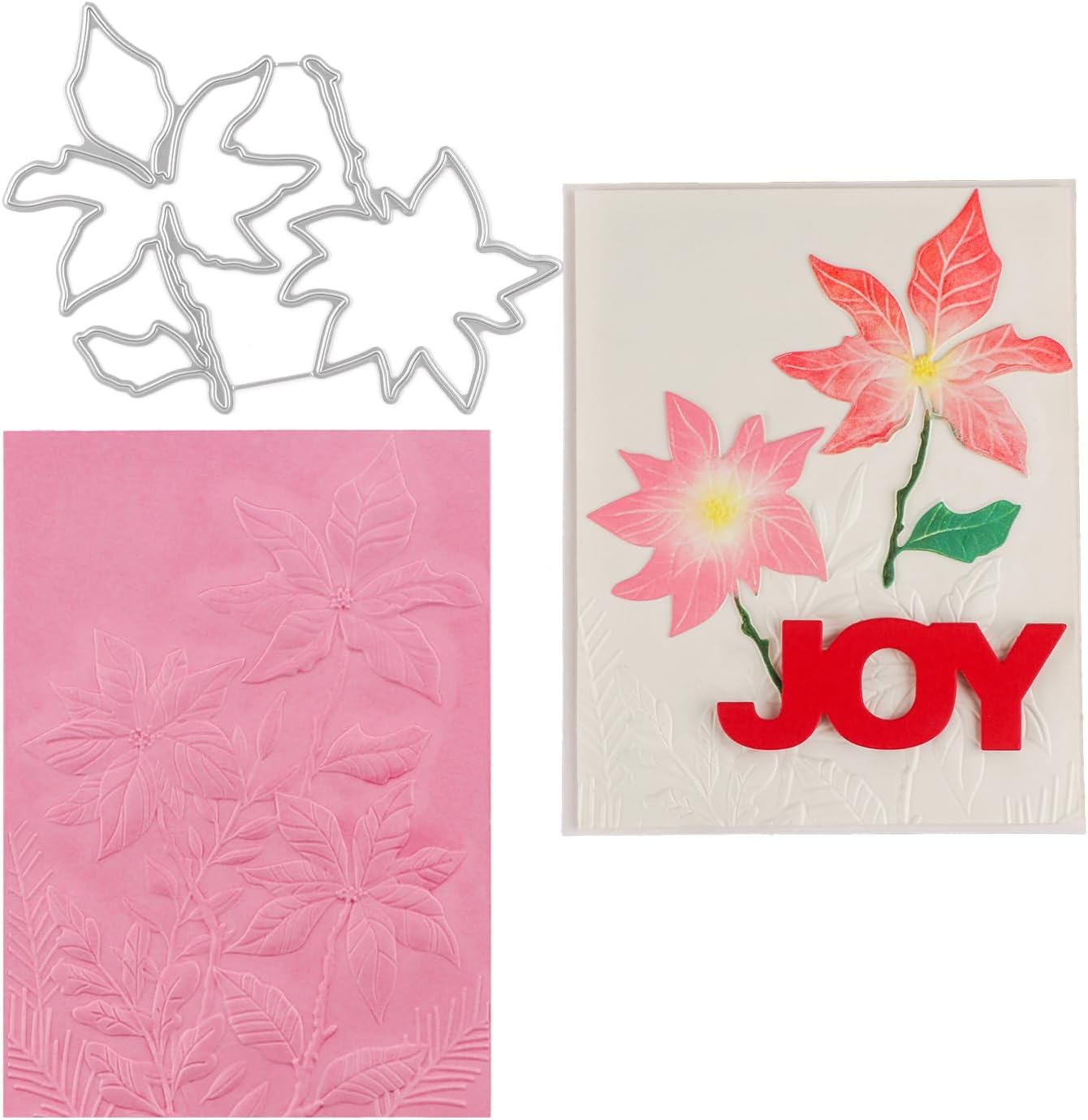 BAOFALI 3D Embossing Folder and Metal Die Set for Card Making,Maple Leaf Embossing Template Paper Card Embossing Stencil for DIY Scrapbooking Photo Album Card Paper Craft Decoration