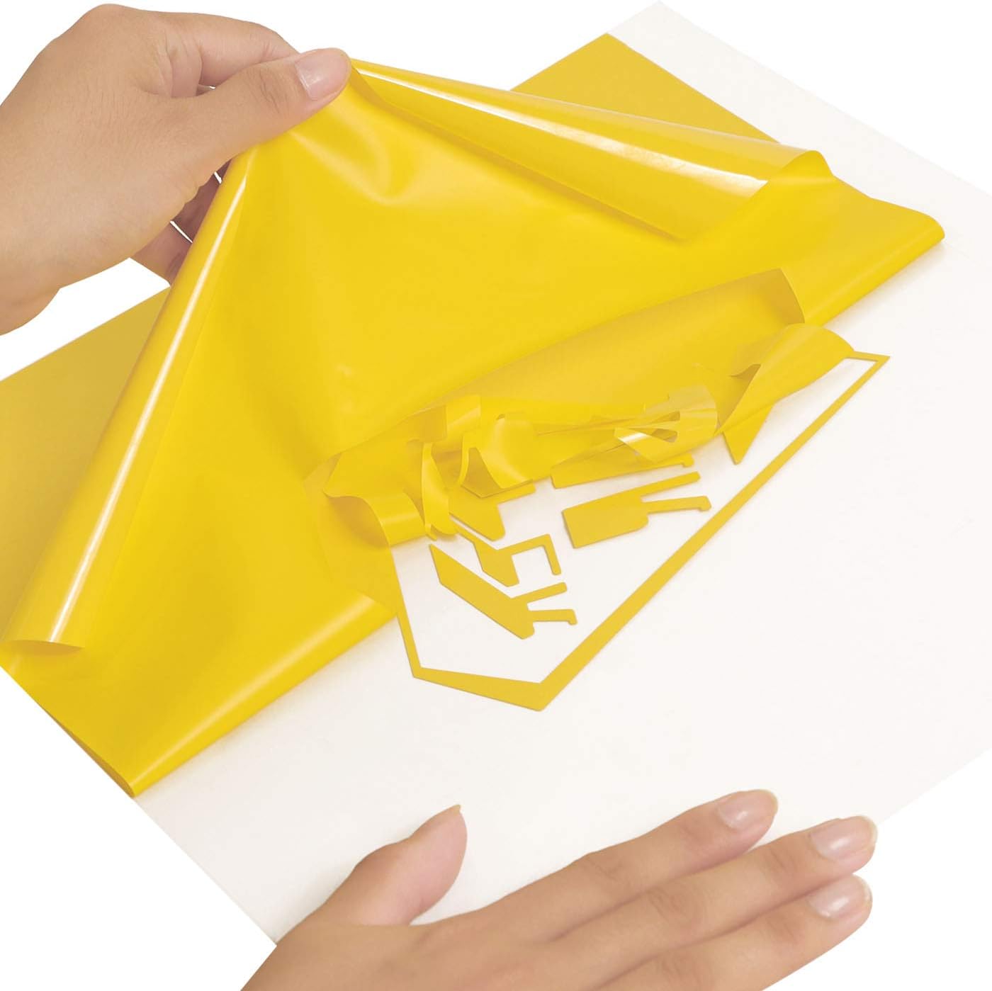 RENLITONG Yellow HTV Iron on Vinyl 12Inch by 10ft Roll HTV Heat Transfer Vinyl for T-Shirt HTV Vinyl Rolls for All Cutter Machine - Easy to Cut & Weed for Heat Vinyl Design