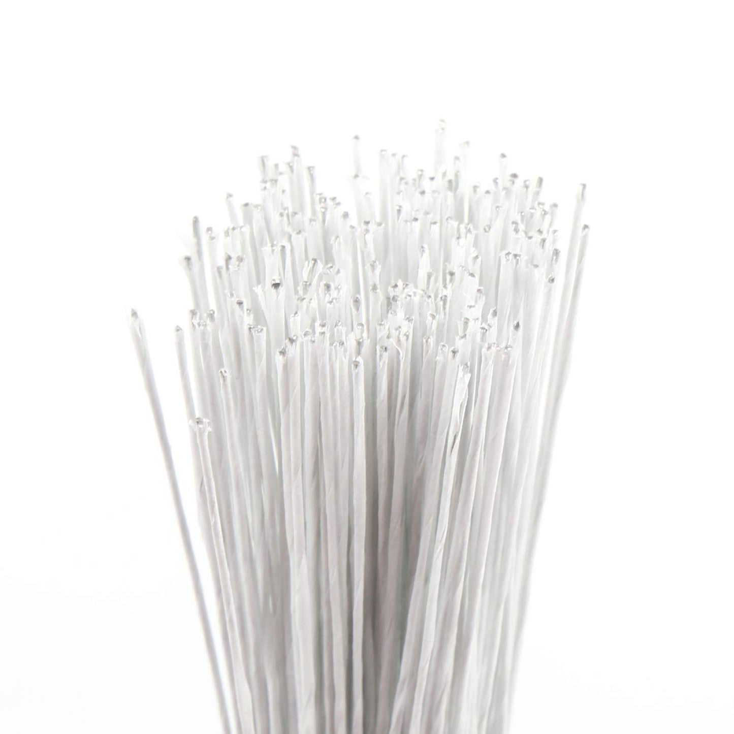 CCINEE 24 Gauge White Floral Wire Stem for Flower Arrangement Craft Supply,16 Inch,200PCS