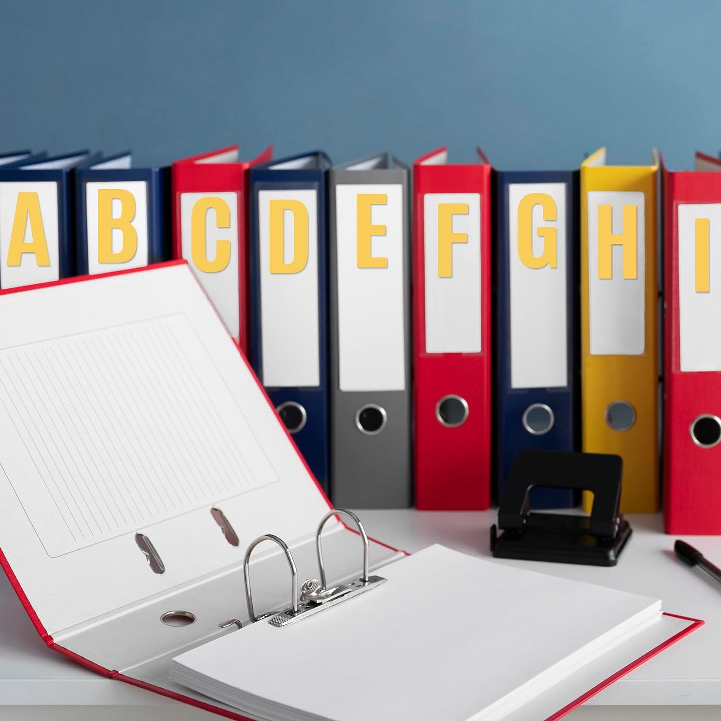 Bemeol Letter Stickers 1560 Pieces 30 Sheets Stick on Vinyl Letters Capital Alphabet Sticker Letter for Craft Bulletin Boards Classroom Home Business Decor(Yellow,1 Inch,2 Inch)