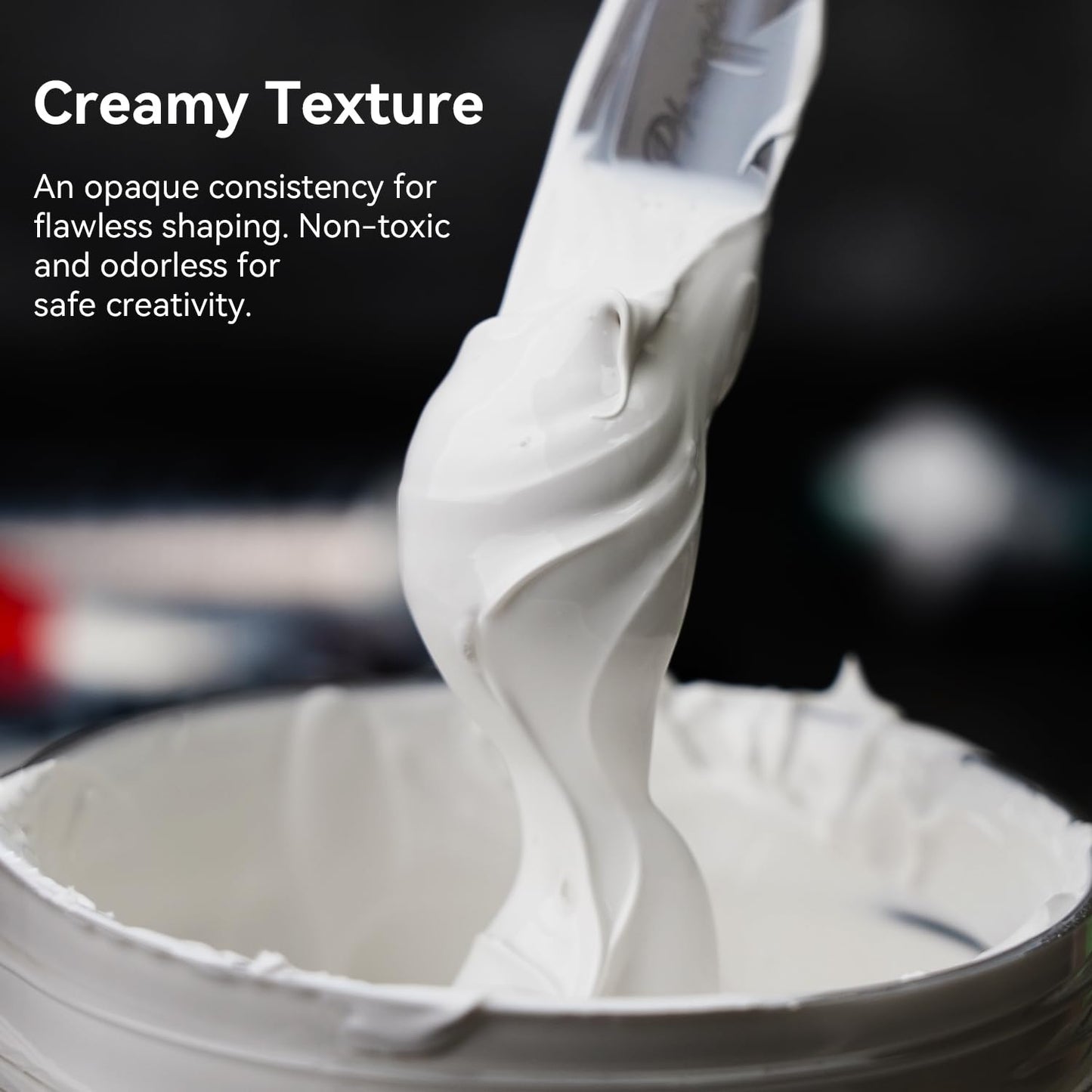 PHOENIX Modeling Paste for Textured Art (8.45 Fl Oz /250ml), Professional Acrylic Medium, Texture Paste for Acrylic Pains - Paint Supplies for Canvas Painting