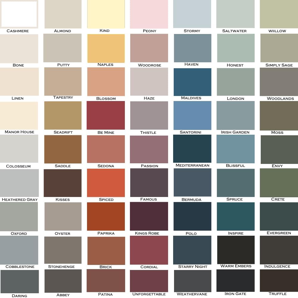 ALL-IN-ONE Paint, Durable cabinet and furniture paint. Built in primer and top coat, no sanding needed. Includes our 30 featured color card - Mediterranean (blue teal), Gallon