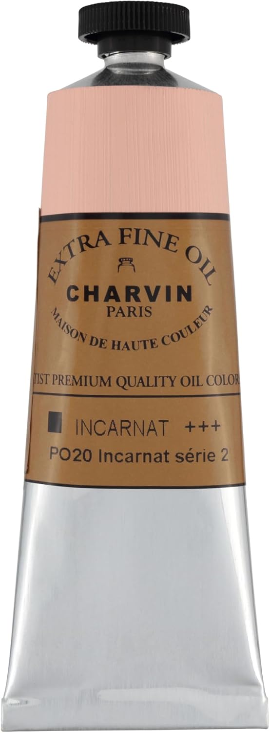 Charvin Extra Fine Oil Paint, Incarnat 60 mL - Triple-Milled, Rich Texture, Poppy Oil-Based, Light-Fast, Handmade, Archival Quality