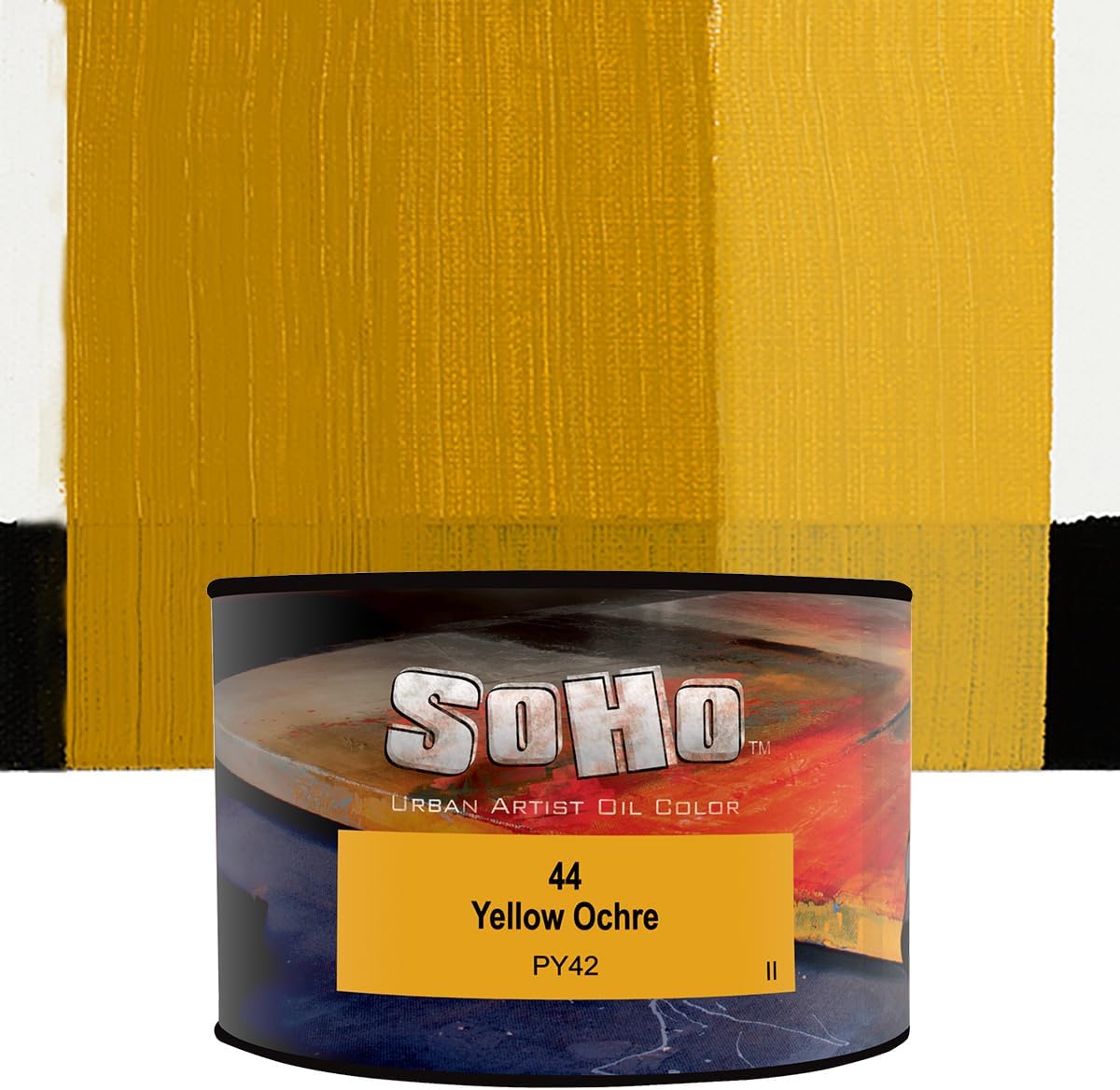 Soho Urban Artist Oil Paint - Yellow Ochre, 430 ml Can - Best Valued Oil Colors for Painting, Excellent Pigment Load