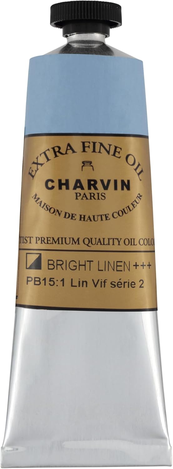 Charvin Extra Fine Oil Paint, Bright Linen 60 ml - Triple-Milled, Rich Texture, Poppy Oil-Based, Light-Fast, Handmade, Archival Quality