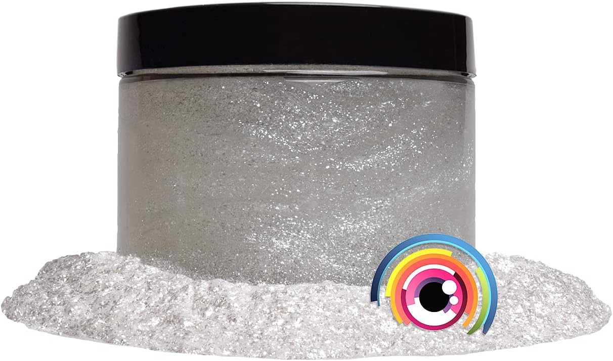 Eye Candy Pigments Premium White Mica Powder - Icicle (25gr) - for Epoxy, Resin, Soap, Paint, Woodworking, Acrylic Pouring, Bath Bombs, Fishing Lures - DIY Arts and Crafts Additive