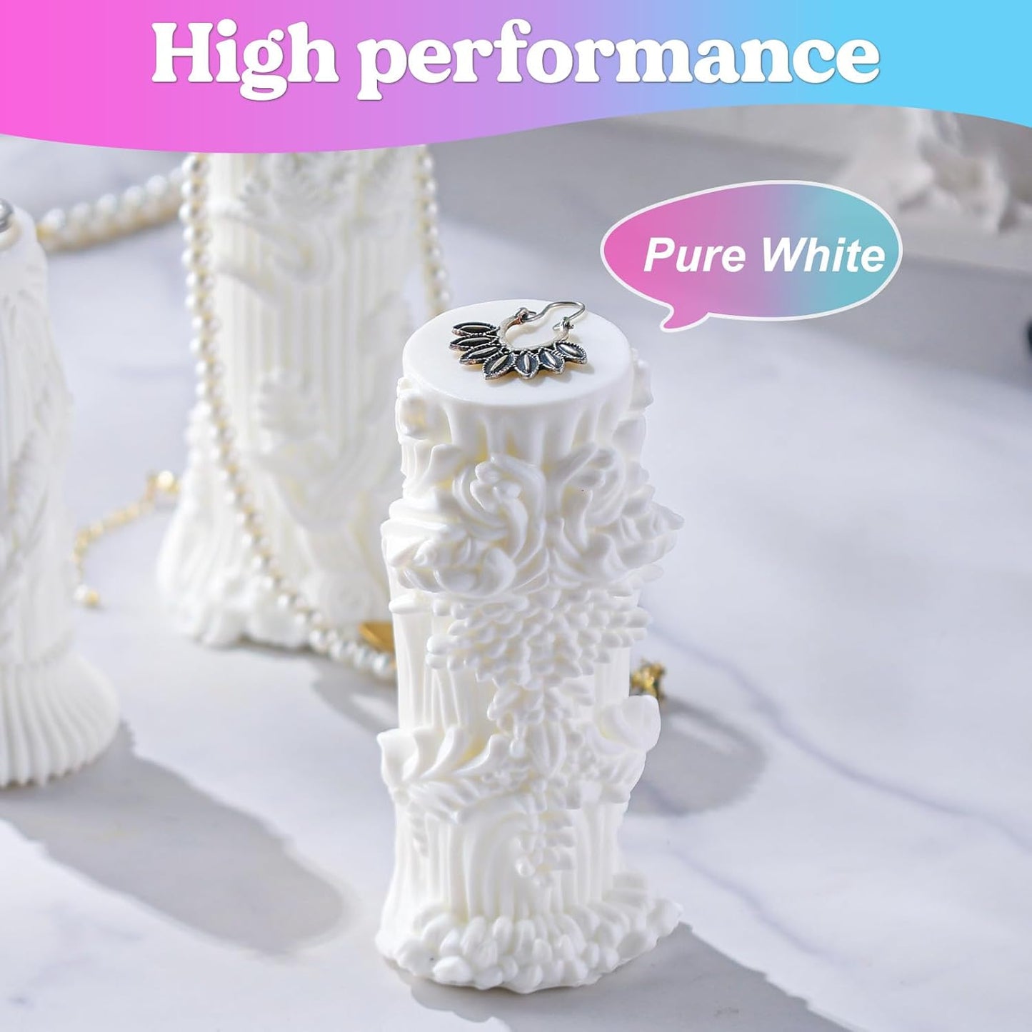 LET'S RESIN Polyurethane Resin, 60oz 2 Part Casting Resin, Fast Cured Resin within 10 Minutes, Ultra Low Viscosity & Low Odor Pourable Liquid Plastic for Casting Models, Prototypes & Other Resin Craft