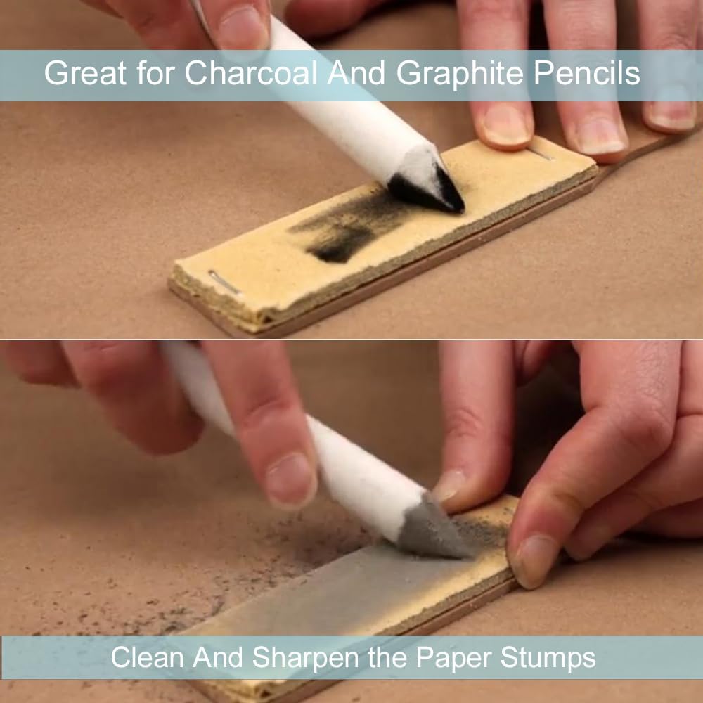 Jeimier 12 Pcs Blending Stumps for Drawing, Tortillions Blending Sticks for Beginner Drawing, Art Blenders, Blending Tools Paper Stumps for Shading Completed, Blending Pencil for Sketching, Softness