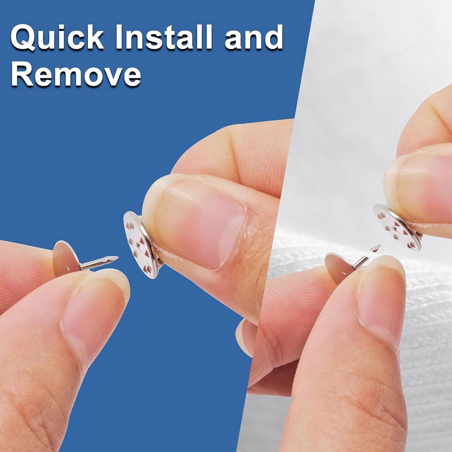 100pcs Pin Backs, Blank Pins Scatter Butterfly Clutch Pin Holder Enamel Pin Locking Backs Tie Tacks Jewelry Pin Backings Clasp for Brooch Lapel Hat Uniform Badges Tie Tack (Silver)