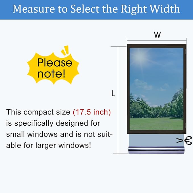 Coavas One Way Privacy Window Film,Daytime Window Tint for Home, Reflective Mirror Glass Window Film See Out Not in,Heat UV Blocking Anti-Glare Window Covers with 3 Tools, 17.5 x 78.7 Inch, Blue