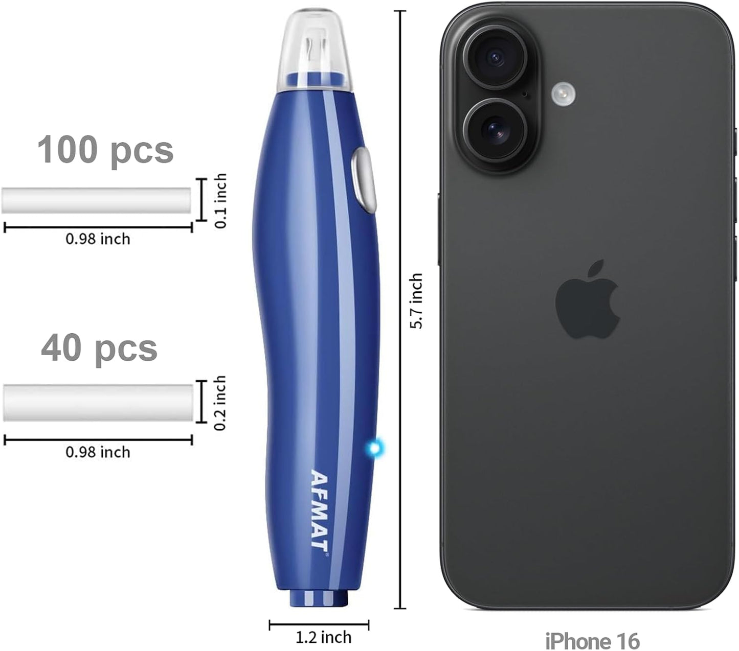 Electric Eraser, 140 Eraser Refills, Electric Pencil Eraser Rechargeable for Artists, Electric Erasers for Drafting, Drawing, Painting, Sketching, Architectural Plans, Detailer Tool-Blue