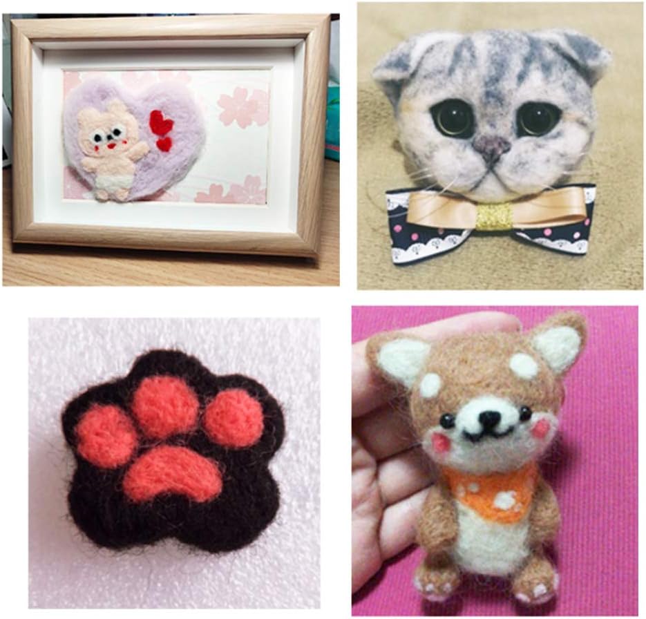 3.53oz Wool Roving Yarn, Wool Felting Supplies, Pure Wools, Chunky Yarn, Spinning Wool Roving for Needle Felting Wet Felting DIY Hand Spinning (red)