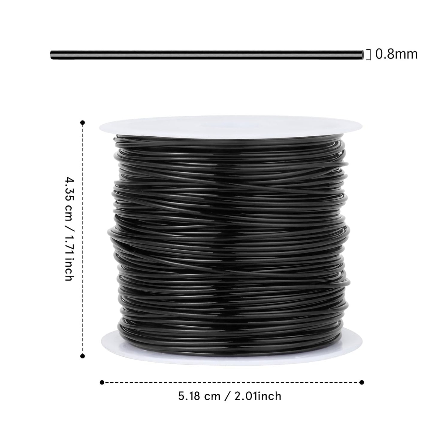 82FT Jewelry Wire 20 Gauge Tarnish-Resistant Copper Beading Wires Roll Bulk for DIY Crafts Jewelry Making, Black Wire