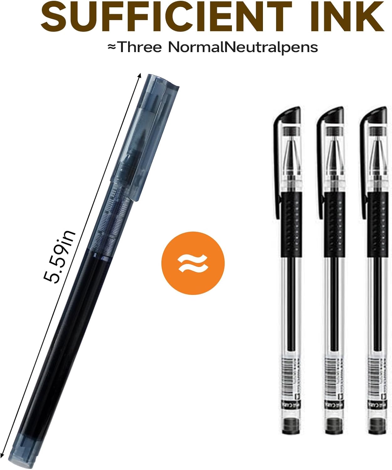 RIANCY Fine Point Colored Pens 12 Colors 0.5mm Gel Ballpoint Pens Assorted Colors Liquid Ink Pens No Smear Vibrant Colorful Writing for Journaling Note Taking Doodling Coloring Office School Supplies