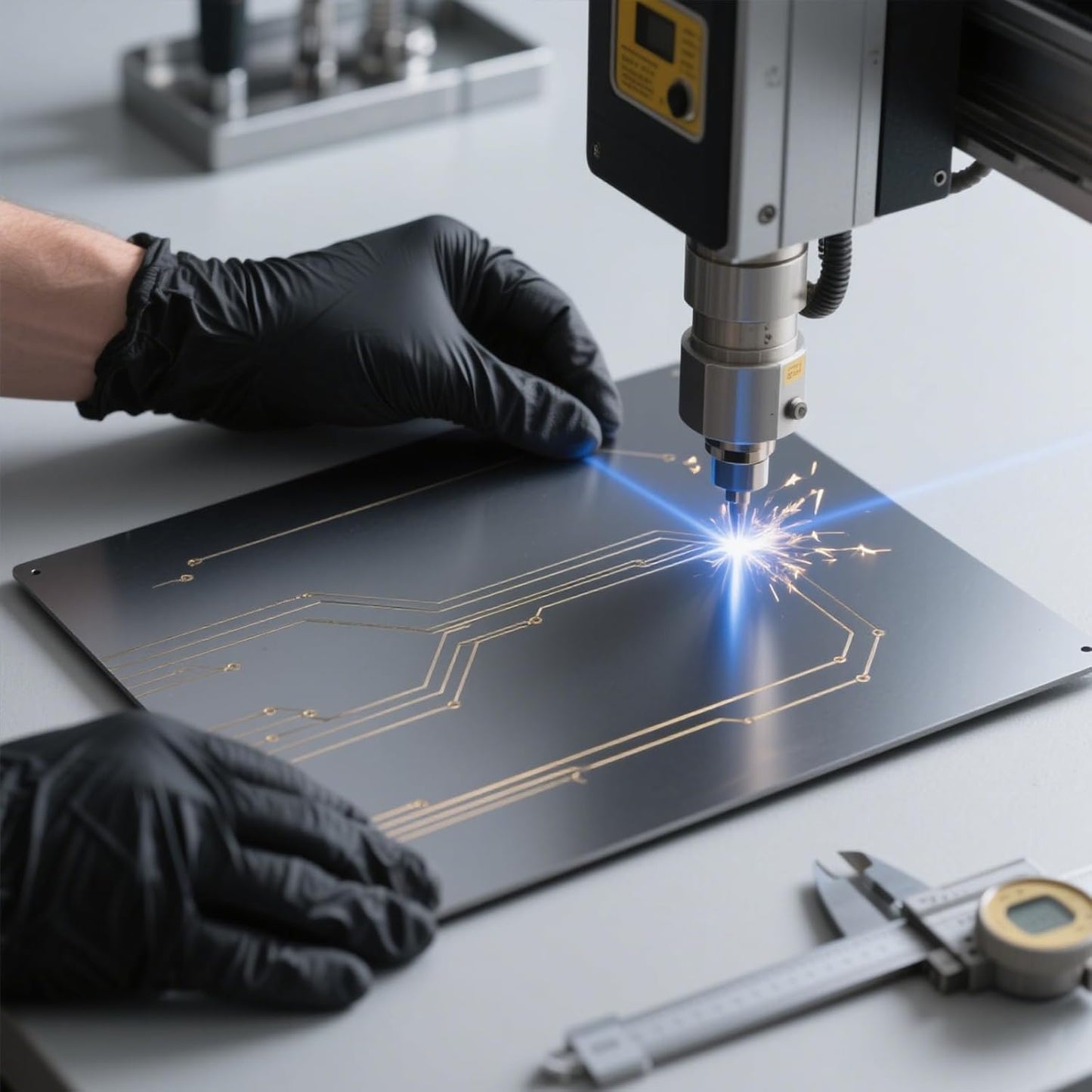 14Pcs Mixed Anodized Aluminum Sheets 5" x 7" x 1/32" (0.8mm), 2 of Each: Black, Golden, Silver, Gray, Red, Blue, Rose-Gold, Corrosion-Resistant for Laser Engraving & DIY Crafting