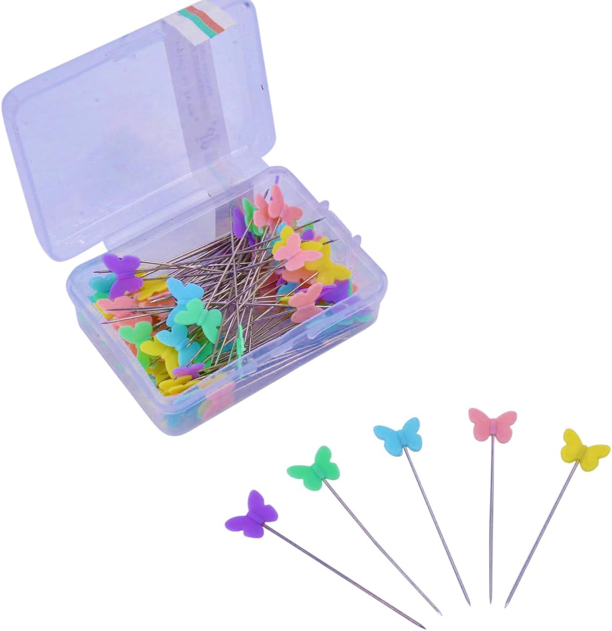 Finger Protectors | X-Thick Protection (3) - Medium Index | Standard Size Small (3) Medium (3) | Silicone Non-Stick Mat (1) for Hot Glue | Butterfly-Pins (Not Heat Resistant) for Sewing