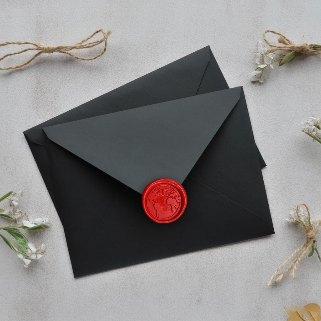Envelope Sealing Wax Seal Sticks for Mini Glue Gun, Pack of 16 in Red