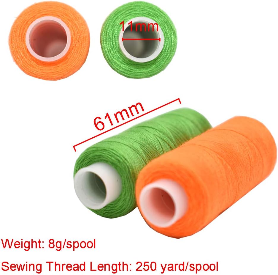 Sewing Thread 60 Colors Sewing Industrial Machine and Hand Stitching Cotton Sewing Thread (60 Color)
