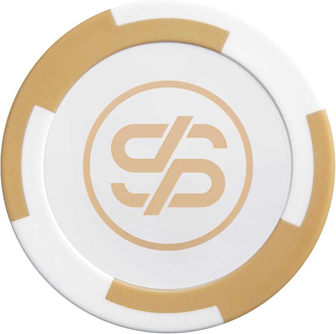 SLOWPLAY Godel Clay Poker Chips, 14 Grams Heavyweight Clay Composite, 40mm Large Chips in Bulk, Pack of 50 in White Without Denomination