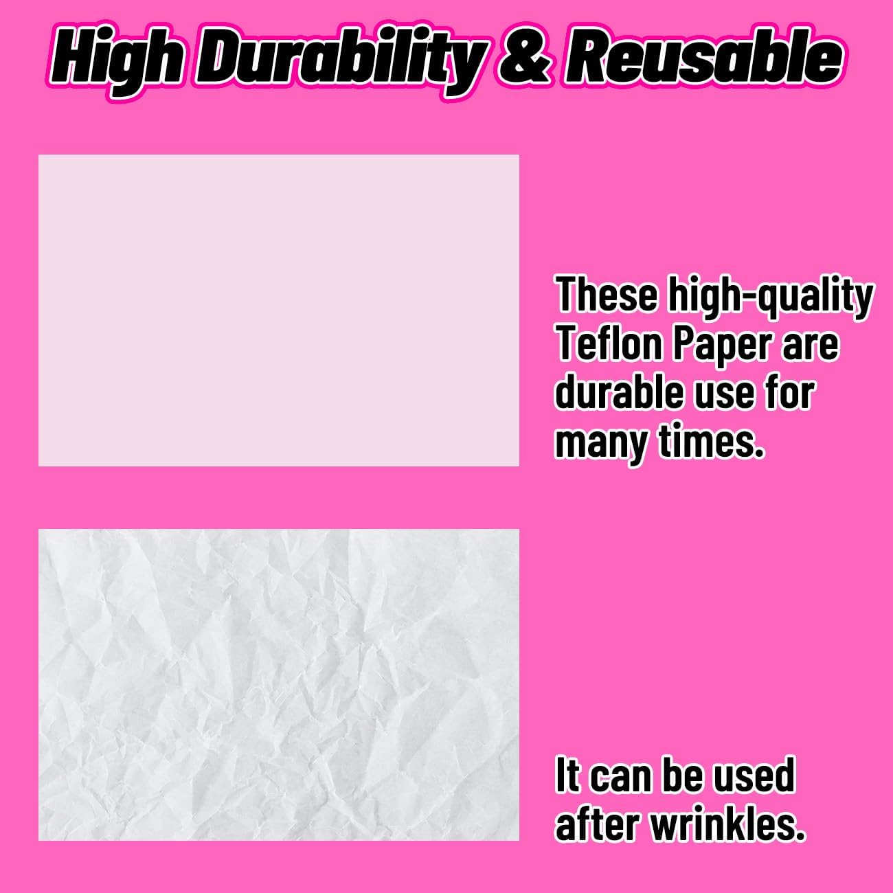 Lovein-Pinkie Heat Transfer Paper for Dark Fabric, Iron on Transfer Paper for Inkjet Printer & Teflon Sheets for Heat Press Machine (Mix Pack, 20 Sheets, 8.5x11'')