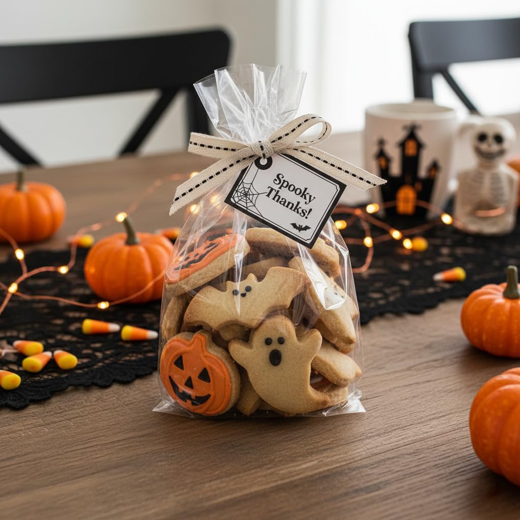 CT CRAFT LLC Ivory Cotton Black Stitched Ribbon 3/8" x 10 Yards for Home Décor Gift Present Wrapping DIY Crafts Birthday Wedding Bouquet Christmas