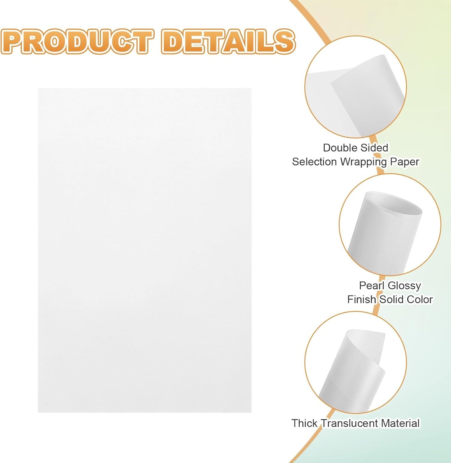 MECCANIXITY 100 Sheet Colored Vellum Paper 4" x 6", 100gsm Translucent Printable Vellum Sheets for Printing Wedding Invitations Inkjet Laser Printer, White