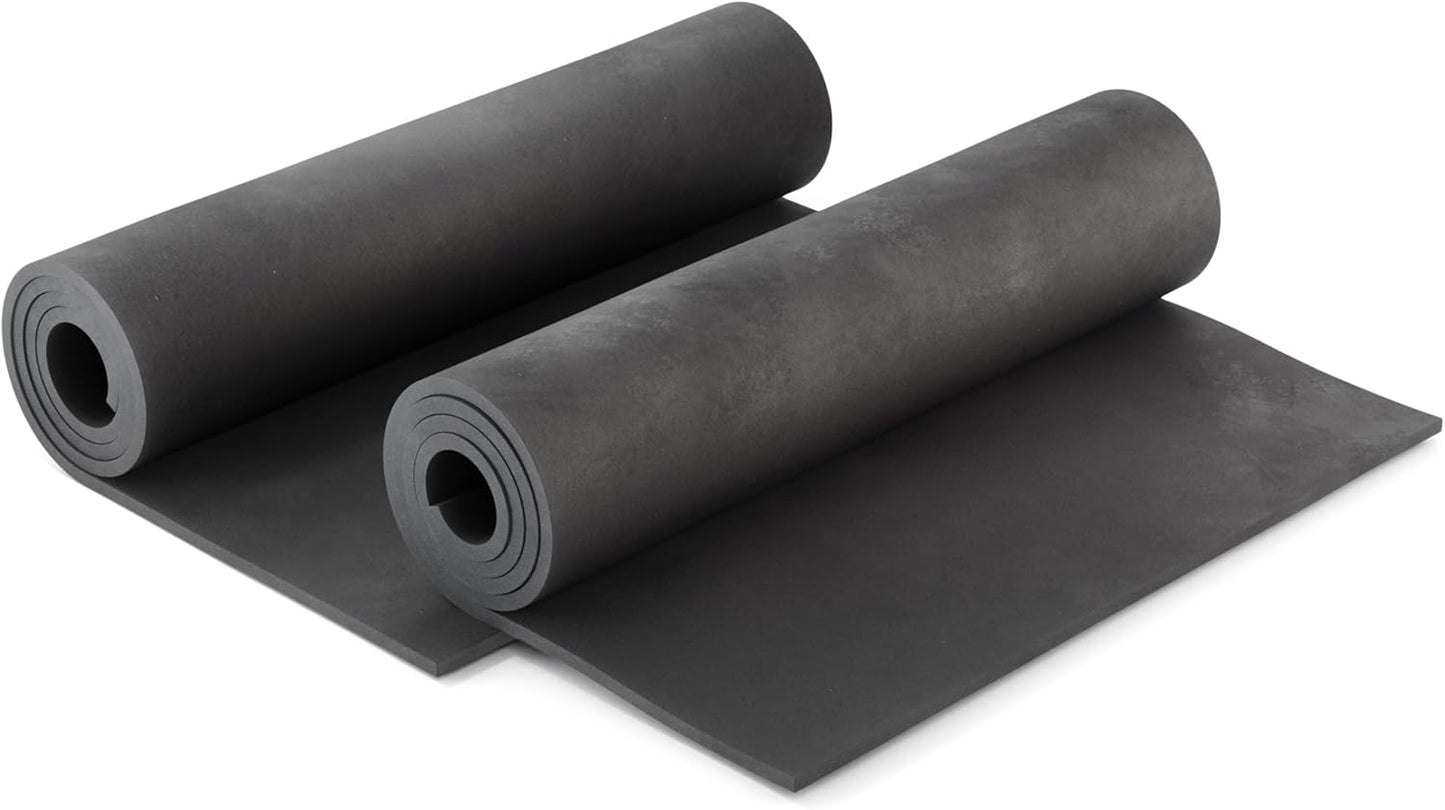 2-Pack EVA Foam Cosplay Bundle - 2 Pack: 8mm Thick (Black) 14" x 39" Sheet - Premium Foam Sheets - Ultra High Density Craft Foam 85 kg/m3 - by The Foamory