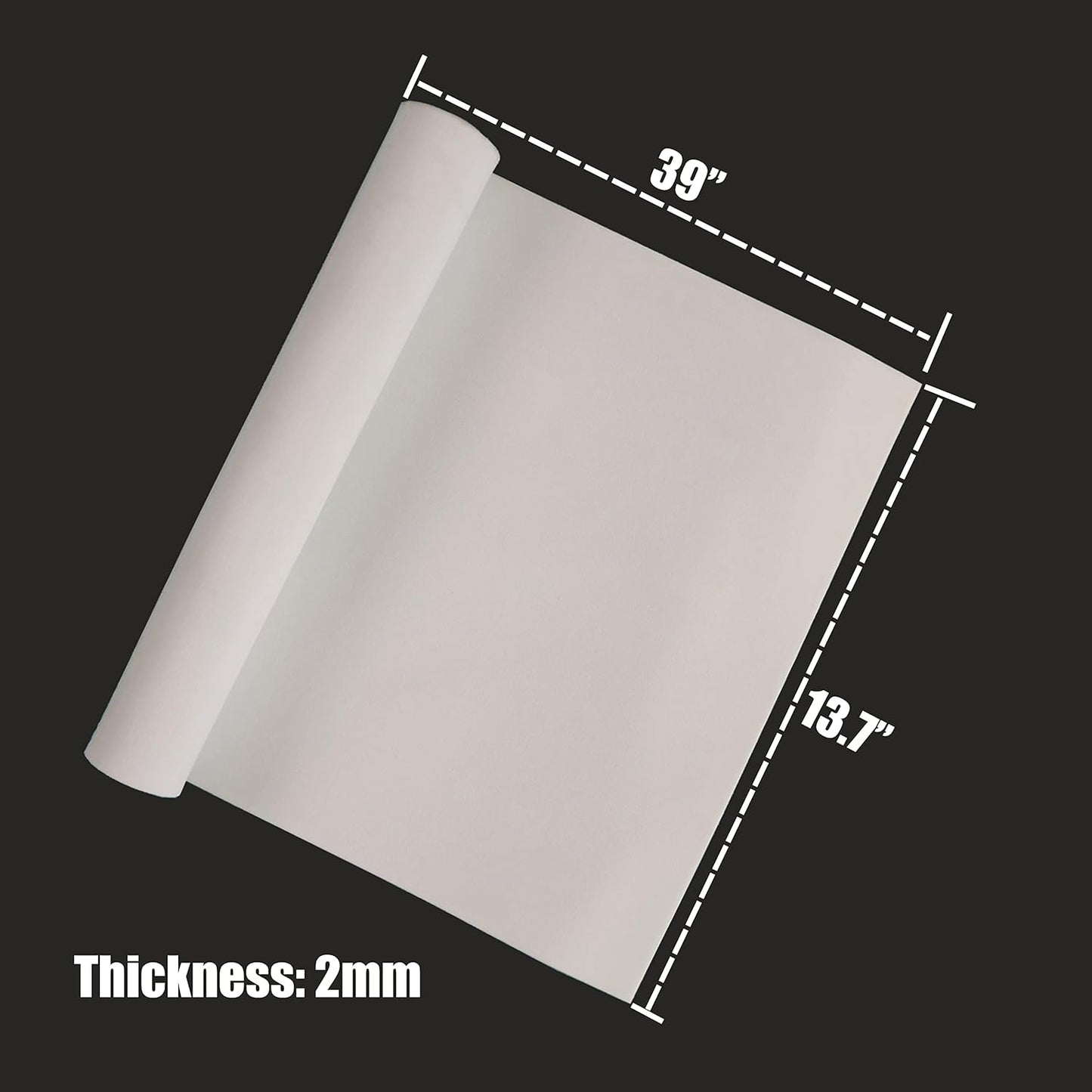 OISAKLD EVA Foam 2mm-10mm 13.7"×39" Craft Foam Sheet 74 kg/m³ Cosplay Foam for Craft Model Cosplay 2mm