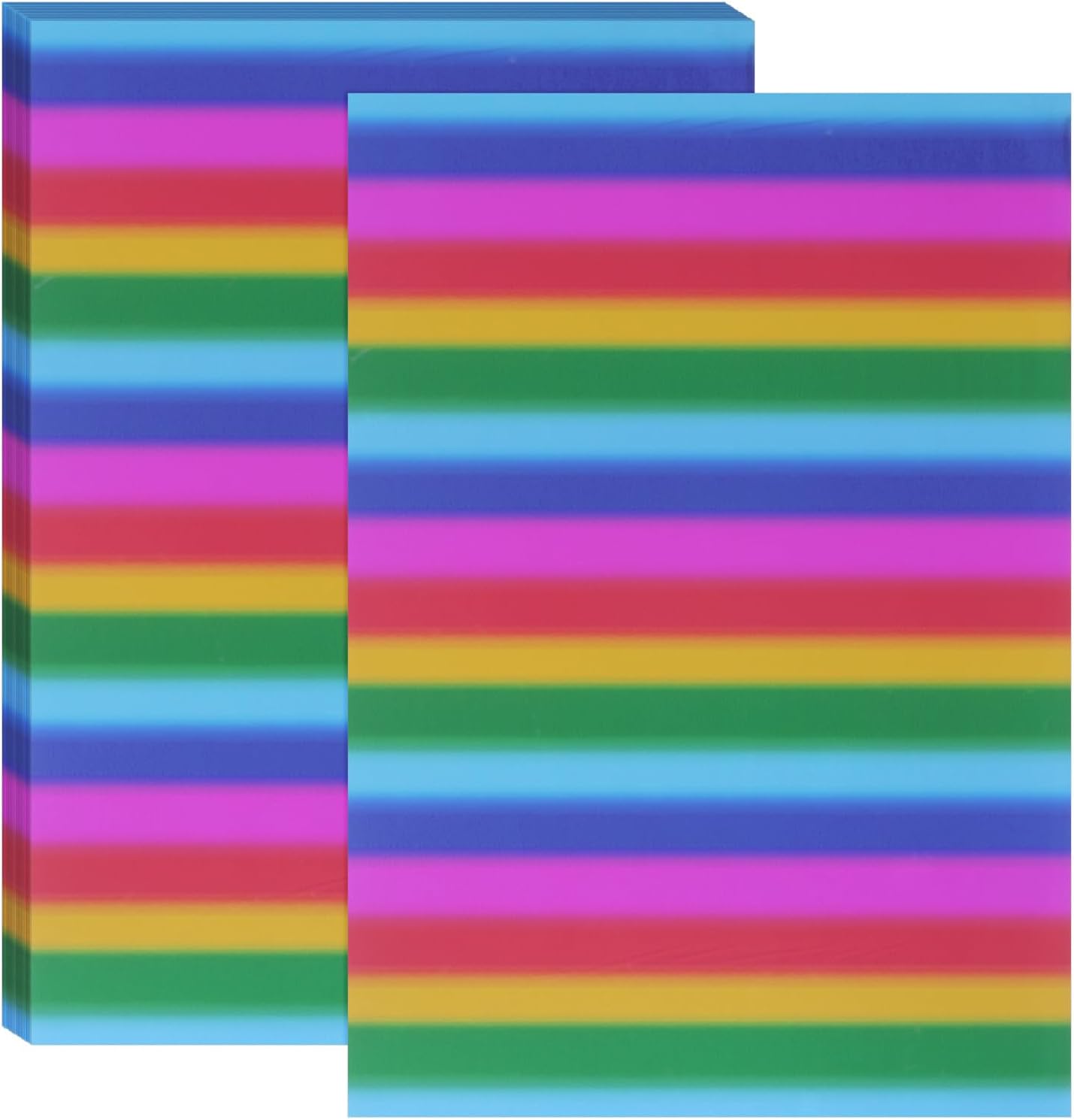 PATIKIL 11.7x8.3" Hot Stamping Foil Paper Sheet, 20 Sheets A4 Heat Transfer Hot Stamping Paper Foil for Leather DIY Logo Decor Craft Gift Package Scrapbook Card, Horizontal Colorful