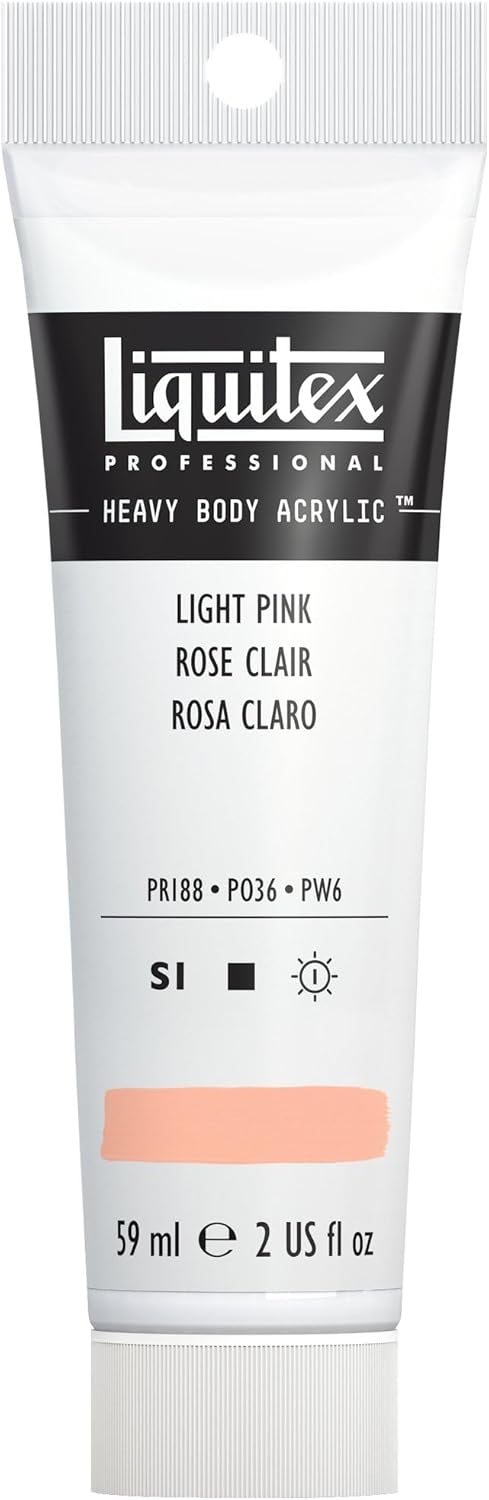 Liquitex Professional Heavy Body Acrylic Paint, 2-oz (59ml) Tube, Light Pink