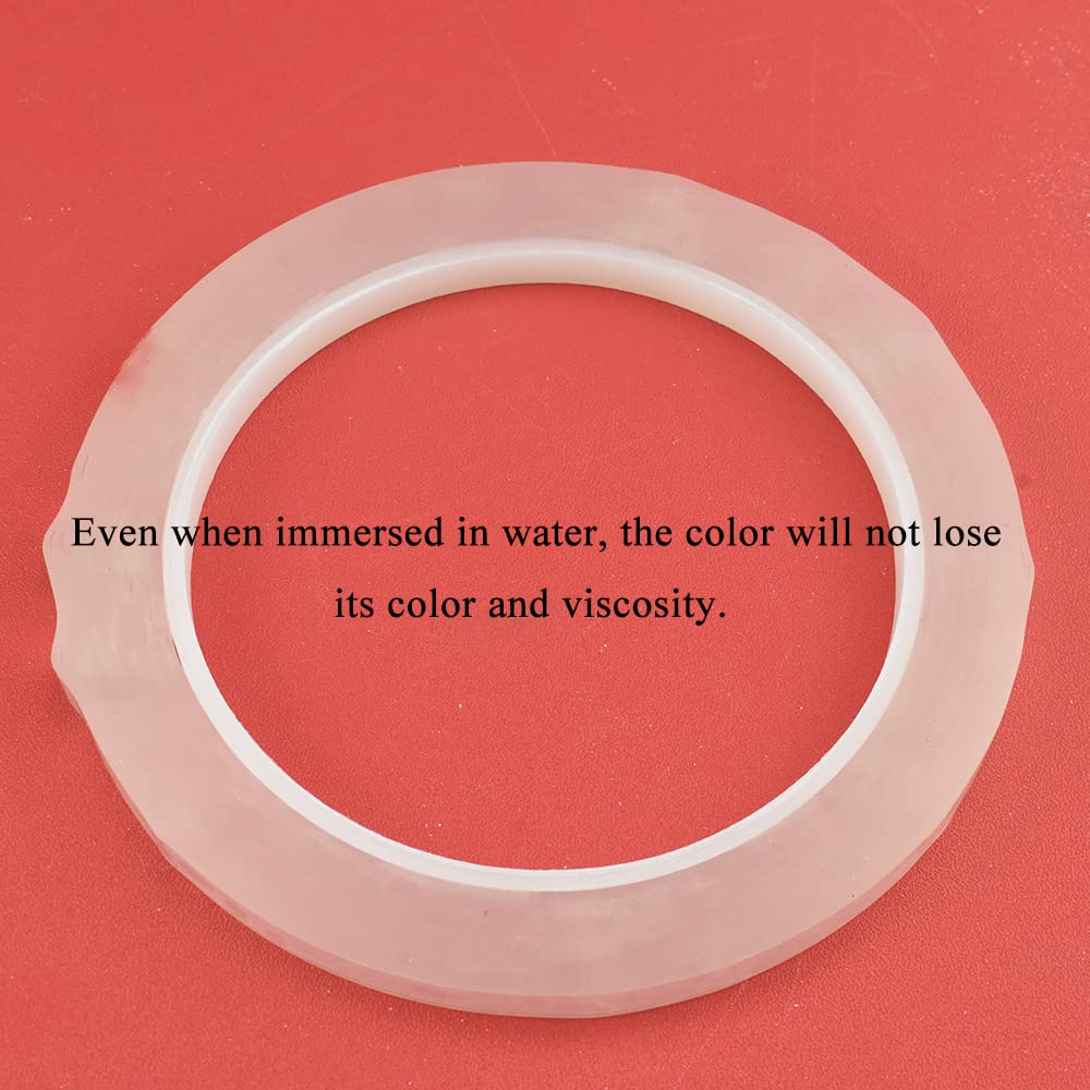 HAHIYO Clear 0.25Inch Wide (217Feet/72Yard Total) 1Rolls Floral Tape Waterproof Florist Tape Flower Wrap Adhesive Waterproof Decorative Tape for Bouquet Stem Wrapping Flower Arranging and Floral Craft