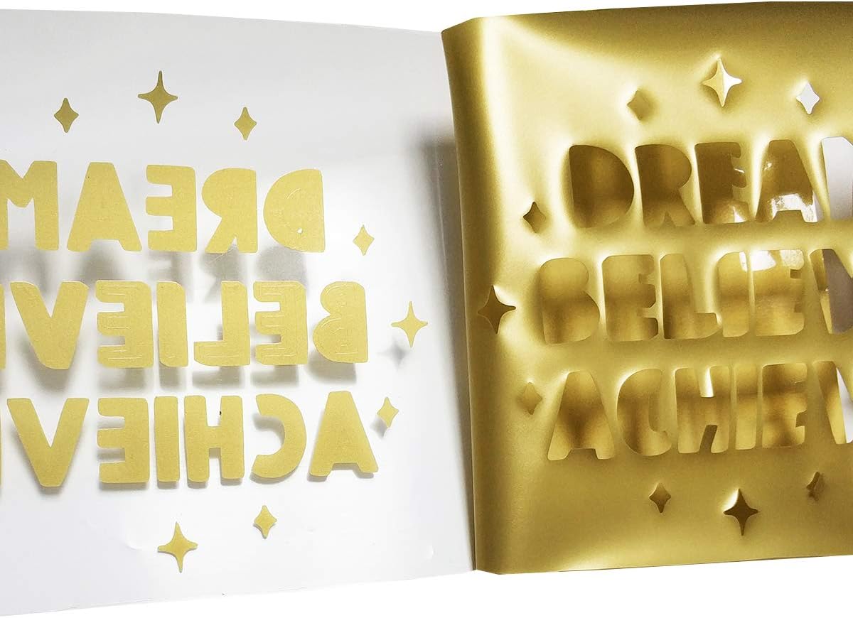 Guangyintong Gold Heat Transfer Vinyl HTV Rolls, 12" x 8ft Glossy Surface Iron on Vinyl for T-Shirts, Easy to Cut & Weed for All Cutter Machines