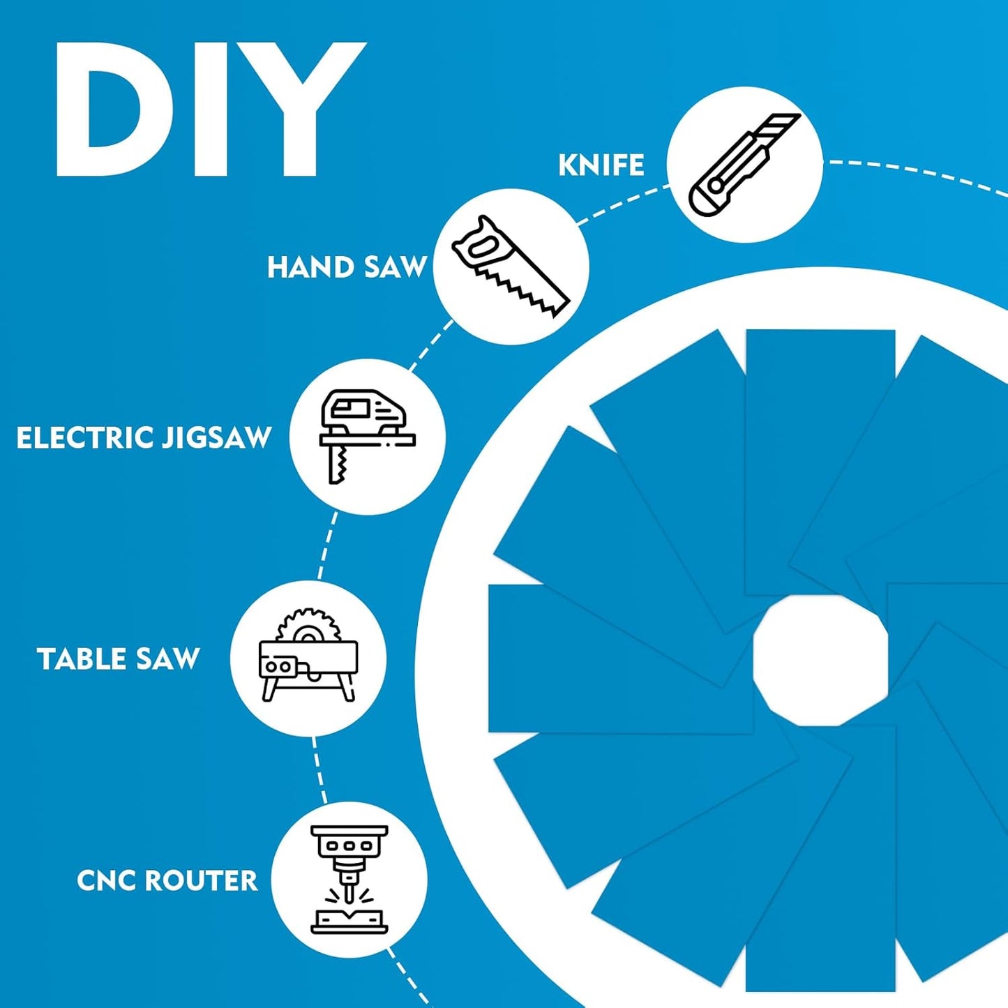 Laser Engraving Blank Blue ABS Double Color Plastic Sheet, 11.8x6.49x0.05 inch Materials Double Color Plastic Sheet for Interior Signs, Badges (Blue)