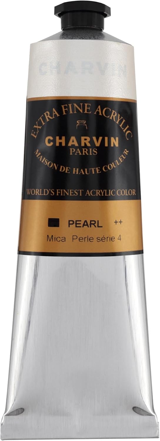 Charvin Extra Fine Professional Artist Acrylic Paint Colors, Nature Themed Hues, 150ml Pearl