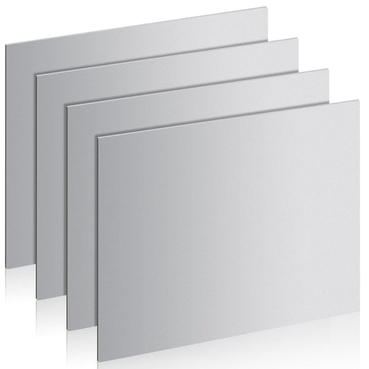 4 Pcs 16 Gauge Steel Sheets Metal Cold Rolled Steel Plate, 12" x 8" Weldable Metal Sheet for DIY Craft Projects, Industrial, Professional