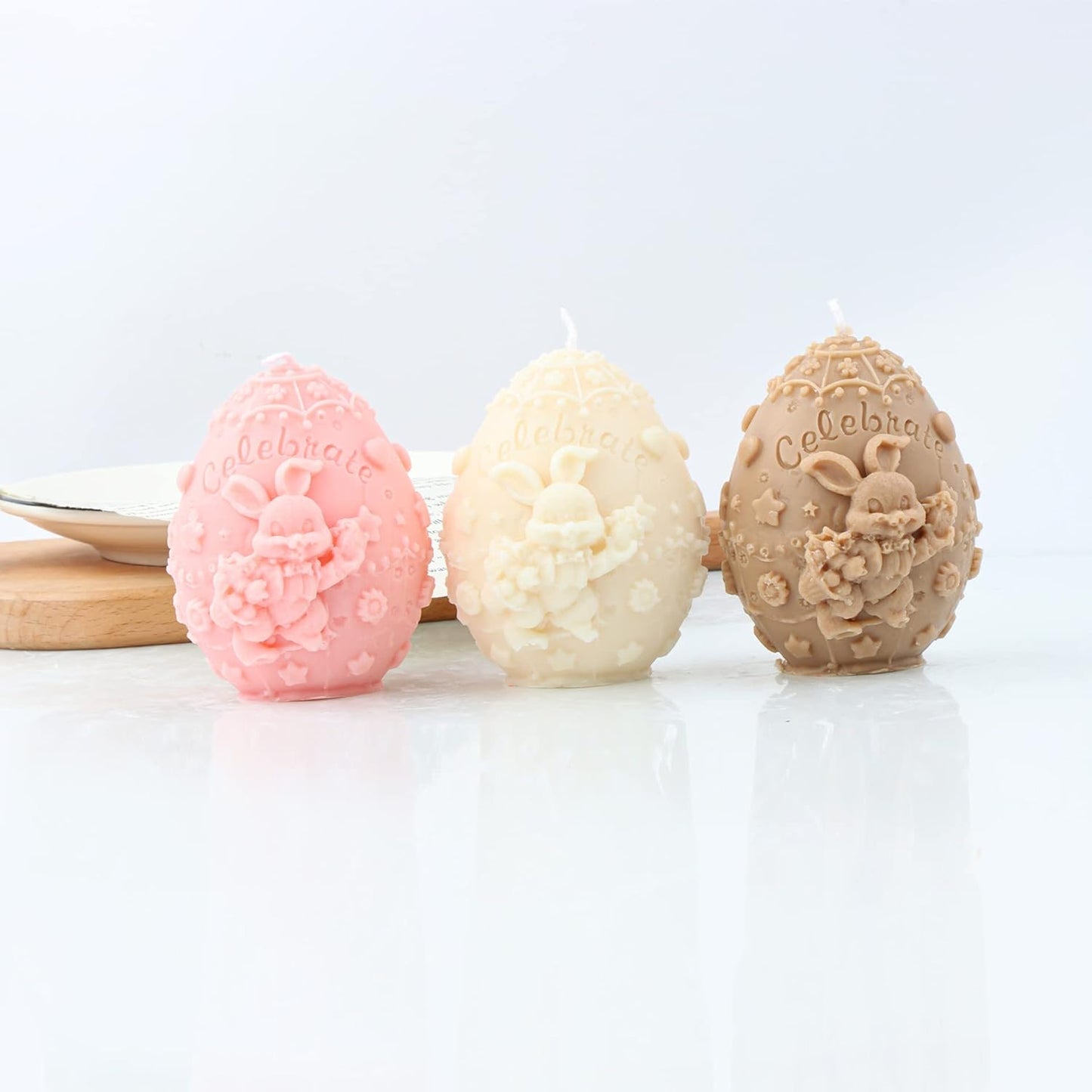 Rabbit Egg Soap & Candle Mold - Silicone, Ice Sculpture & Bird Shapes - Aroma Plaster Mold