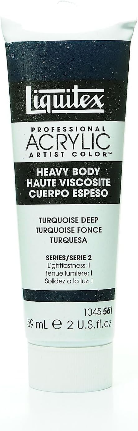 Liquitex Professional Heavy Body Acrylic Paint, 2-oz (59ml) Tube, Turquoise Deep