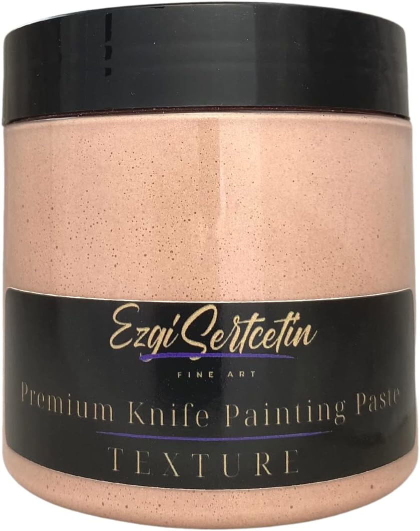 Premium Palette Knife Painting Paste|Texture Paste|Authentic Bright Colors|Ready to Use|Easy to Apply| 6oz (Peach 'N Cream)