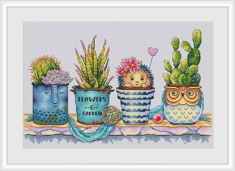 ZuoAnLF Cross Stitch Kits,Cross-Stitch Stamped Kits for Kids Adults Beginner,DIY Embroidery 11CT 13.8 * 19.7inch