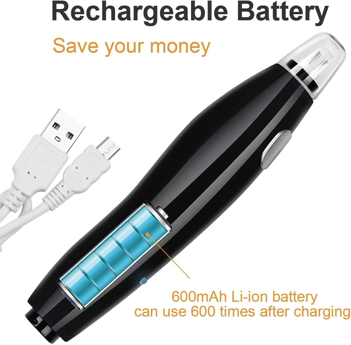 AFMAT EE04 Electric Eraser for Artists, Rechargeable Electric Eraser Kit, 140 Refills for Drafting, Electric Pencil Eraser - Battery Operated for Drawing Pencils, Crafts, Arts