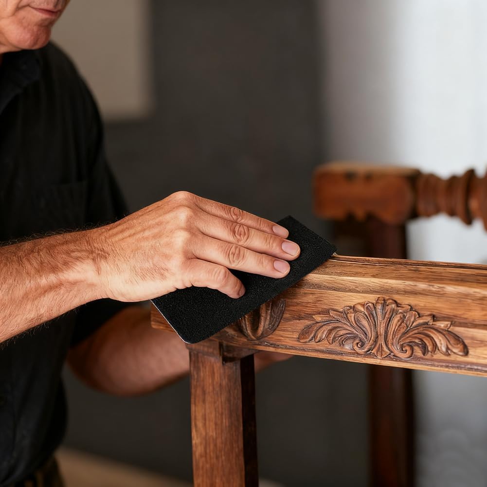 Sandpaper Sheets, 100 Grit Dry Wet Sand Paper, 9 x 11 Inch, Silicon Carbide, for Wood Furniture Finishing, Metal Sanding and Automotive Polishing,10 -Sheet