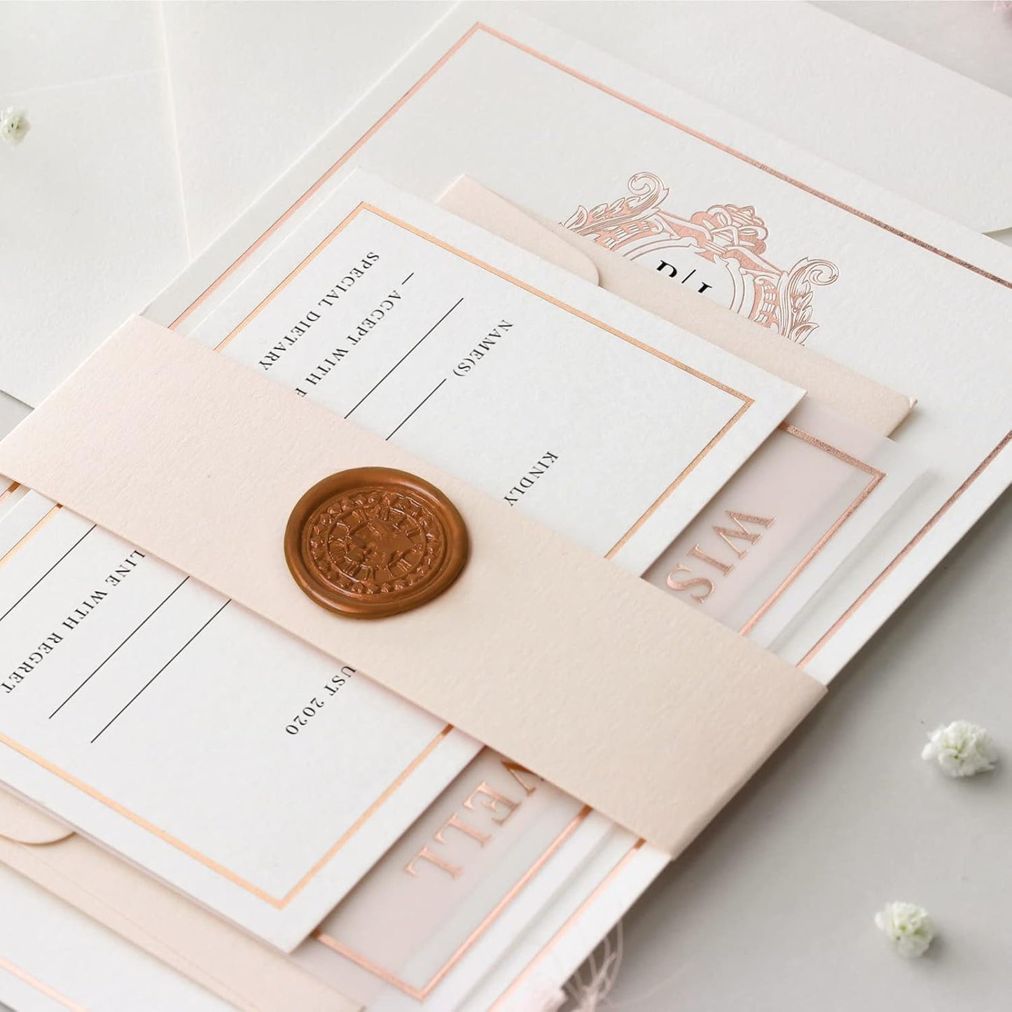 Glue Gun Sealing Wax Sticks for Wax Seal Stamp - Metallic Copper Rusty Gold, Great for Wedding Invitations, Cards Envelopes, Snail Mails, Wine Packages, Christmas Gift Ideas, Pack of 10