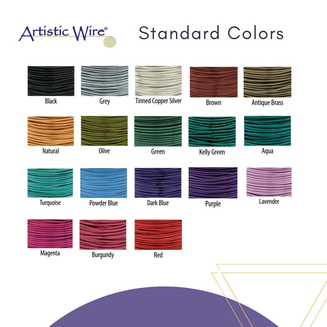 Artistic Wire, 20 Gauge Silver Plated Tarnish Resistant Colored Copper Craft Wire, Rose Gold Color, 25 ft