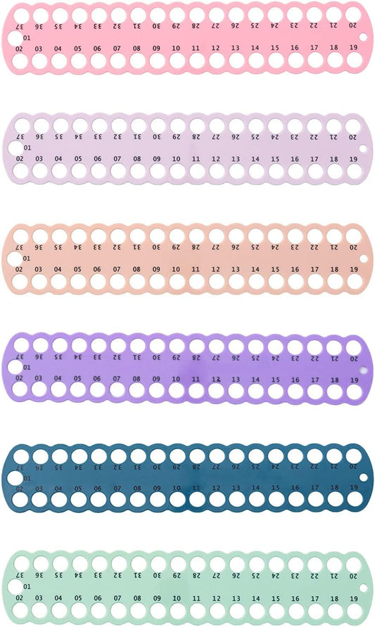 6 pcs Embroidery Floss Organizer,6 Color Plastic Floss Bobbin, Cross Stitch Thread Holder Storage Tool,Floss Organizer Embroidery Shelf (Multicolor)