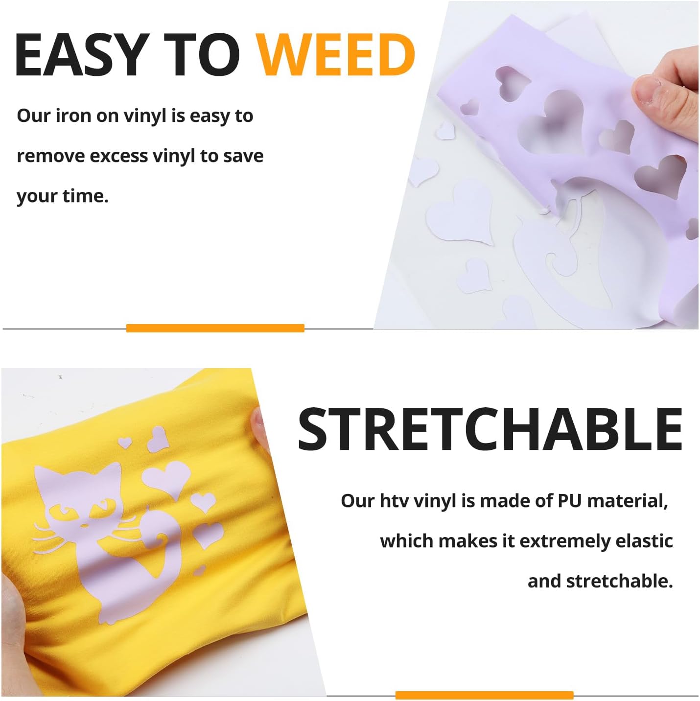 HTVRONT Light Purple Heat Transfer Vinyl Bundle - 10 Pack 12" x 10" HTV Vinyl for T-Shirt, Light Purple Iron on Vinyl for All Cutting Machine or Heat Press Machine