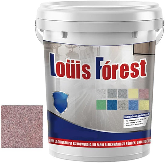 Louis Forest Epoxy Floor Paint, High-Gloss Marble Effect Epoxy Floor Coating (Pink,1pcs)