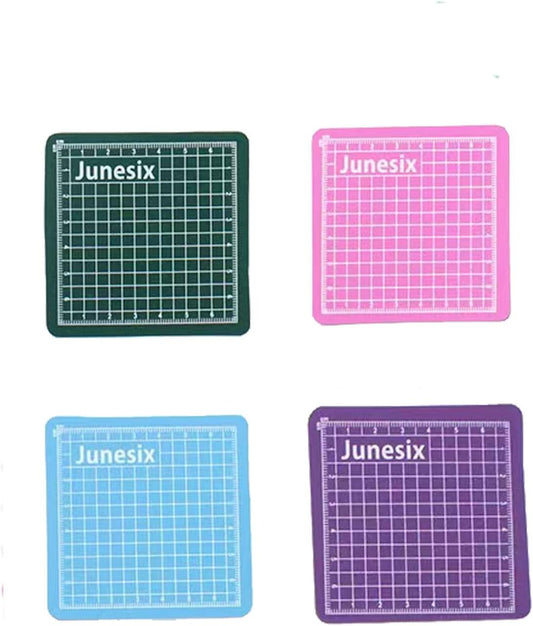 4PCS Mini Cutting Pad Self Healing Craft Mat Small Sewing Cutting Mat Non-Slip Mini Cut Board for Scrapbooking Quilting Sewing Accessories Green