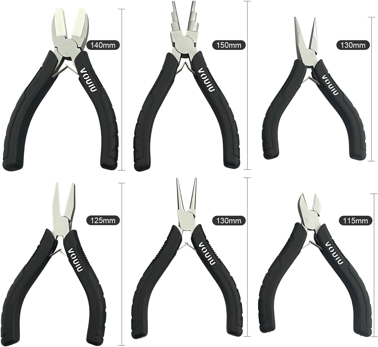 6-Piece Jewelry Pliers Set Jewelry Making Tools