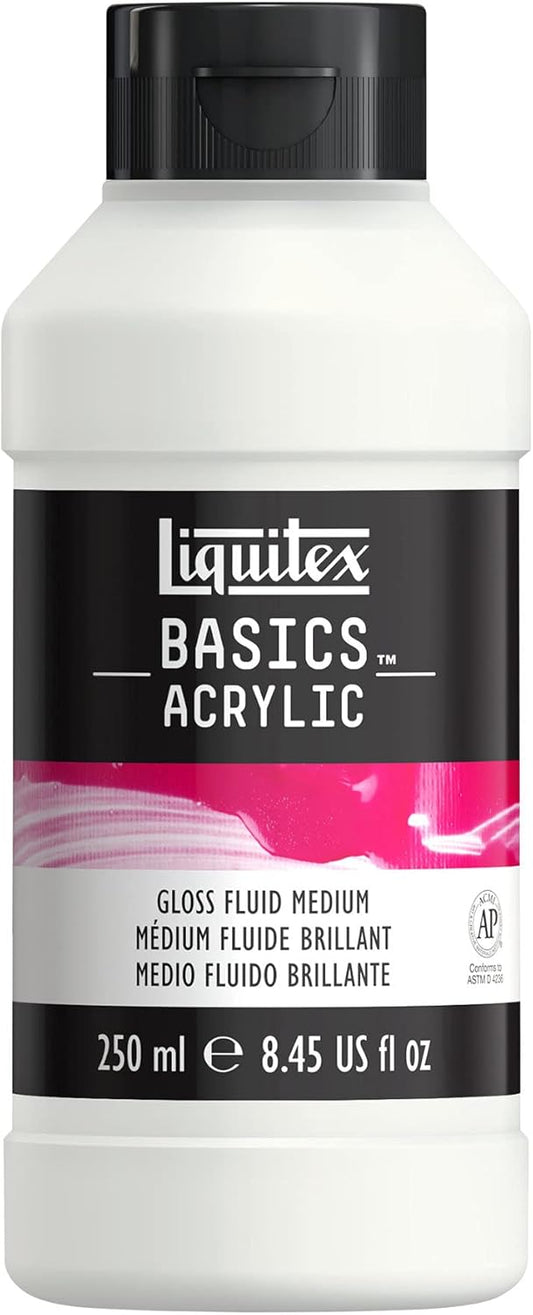 Liquitex BASICS Gloss Fluid Medium, 250ml, 8.4-oz