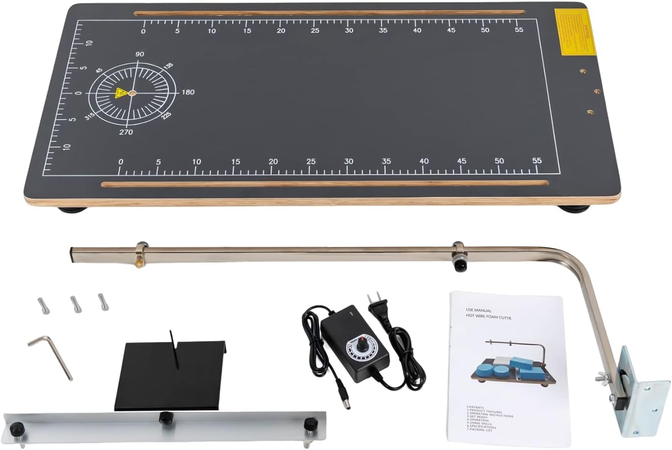 Foam Cutting Machine 110V 30W Hot Wire Board Foam Cutting Machine,Styrofoam Cutter Cutting Foams Table Tool Temperature Adjusted for Sponge Pearl Cotton Kt Board Cutting,Black